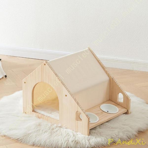 ドッグハウス 木製 ペットハウス 夏用 屋外用犬小屋 室内用 猫舍 猫の