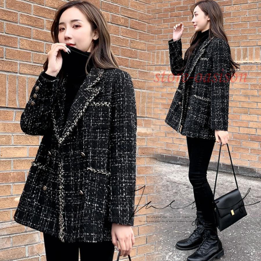 ツイード風ジャケット レディース 秋冬 : Oasis On - 通販