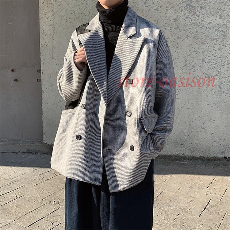 テーラードジャケット メンズ 秋冬 大きいサイズ 韓国ファッション レディース カップル おしゃれ アウター 無地 テーラードジャケット メンズ 秋冬 大きいサイズ 韓国ファッション