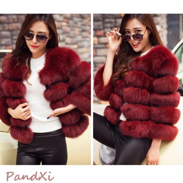 秋冬 レディース ファーコート 毛皮コート レディースコート フェイク