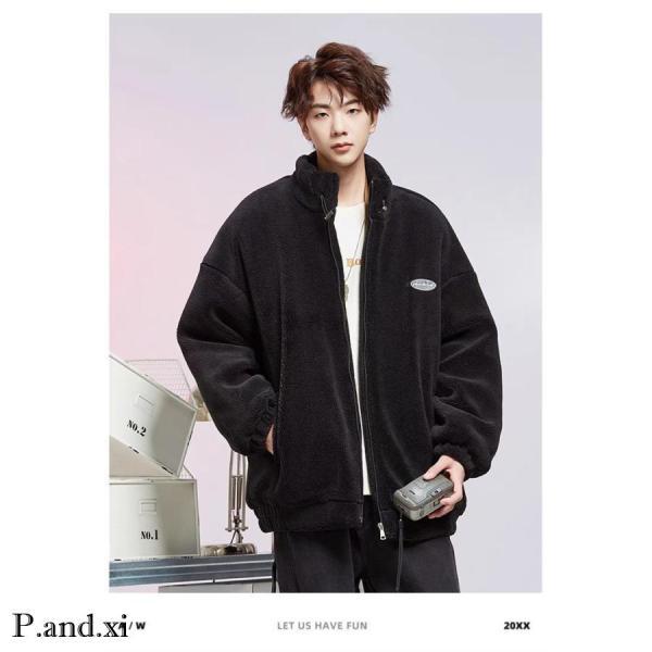 フリースジャケット メンズ ボアジャケット スタンドカラー ボアブルゾン アウター コート 大きいサイズ カジュアル 暖かい 軽量 アウトドア 男女兼用 | ブランド登録なし | 12