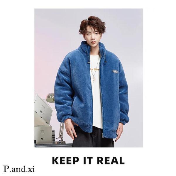 フリースジャケット メンズ ボアジャケット スタンドカラー ボアブルゾン アウター コート 大きいサイズ カジュアル 暖かい 軽量 アウトドア 男女兼用 | ブランド登録なし | 14