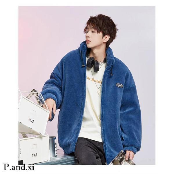 フリースジャケット メンズ ボアジャケット スタンドカラー ボアブルゾン アウター コート 大きいサイズ カジュアル 暖かい 軽量 アウトドア 男女兼用 | ブランド登録なし | 17