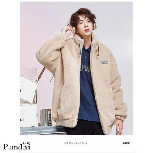 フリースジャケット メンズ ボアジャケット スタンドカラー ボアブルゾン アウター コート 大きいサイズ カジュアル 暖かい 軽量 アウトドア 男女兼用 | ブランド登録なし | 06