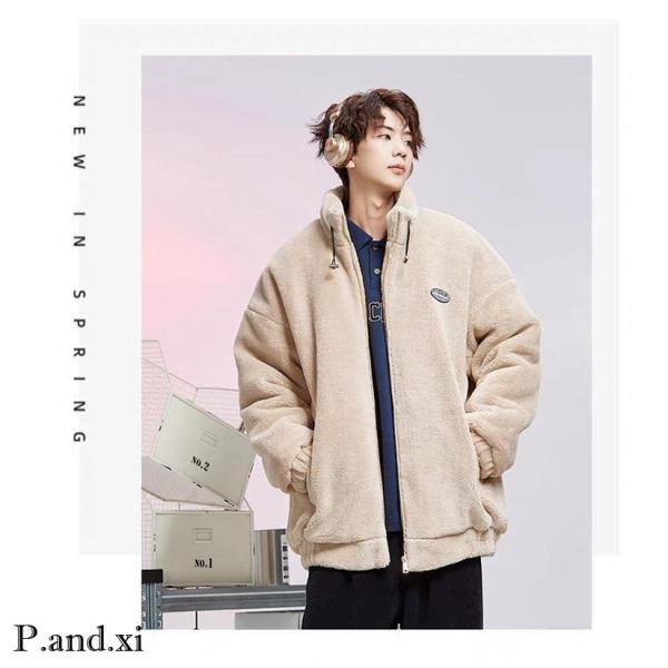 フリースジャケット メンズ ボアジャケット スタンドカラー ボアブルゾン アウター コート 大きいサイズ カジュアル 暖かい 軽量 アウトドア 男女兼用 | ブランド登録なし | 07