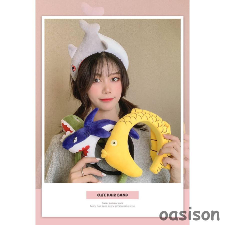 サメカチューシャ 大人可愛い面白ぬいぐるみ カチューシャ ヘアー 