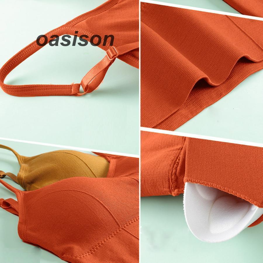 リブキャミソール レディース Uオープンバック インナー カップ付き ショート丈 下着 タンクトップ ベアトップブラ 春夏 | ブランド登録なし | 08