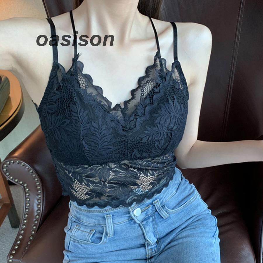 総レースキャミソール Vネック チラ見せ インナー パッド付き ショート丈 ノンワイヤー 韓国風 春物 透け バックレース | ブランド登録なし | 08