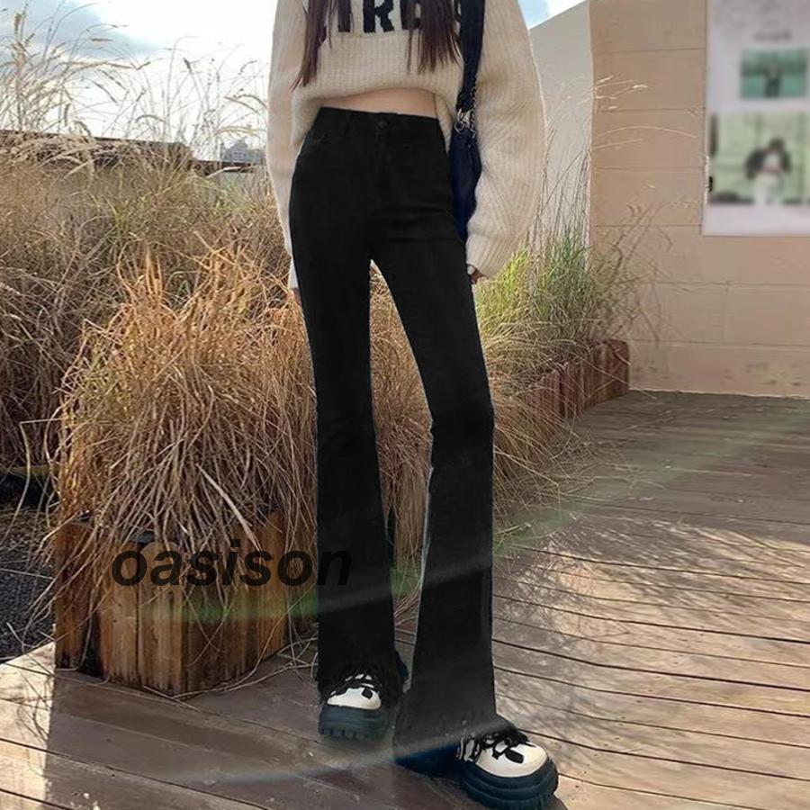 フレアパンツ デニムパンツレディース美脚 : Oasis On - 通販 フレアパンツ デニムパンツレディース美脚 : Oasis On - 通販
