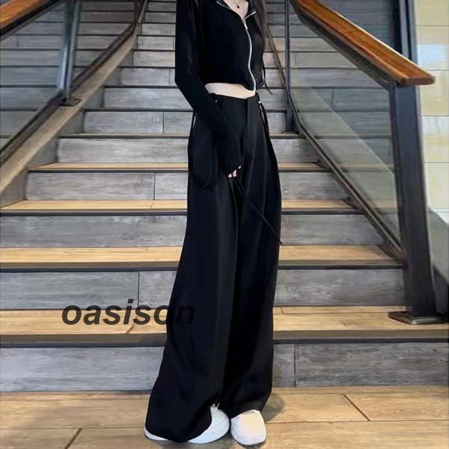 サスペンダー付き ワイドパンツ 2WAY : Oasis On - 通販 - Yahoo