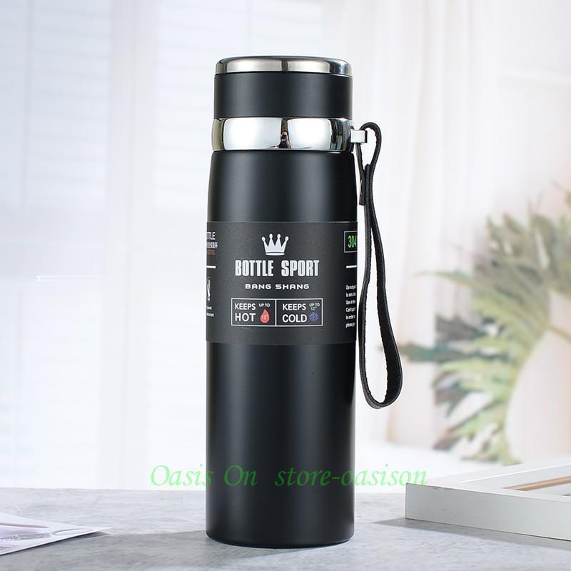 水筒 600ml 800ml 1000ml 直飲み 保温 保冷 1L ステンレスボトル 持ち運びやすい ステンレスマグコップ 軽量 旅行 ...