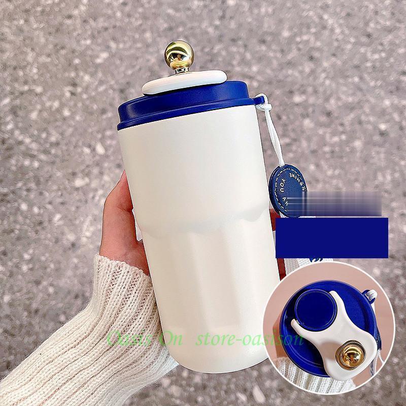 タンブラー 水筒 420ml 蓋付き 大容量 真空断熱 保温 保冷 持ち運び