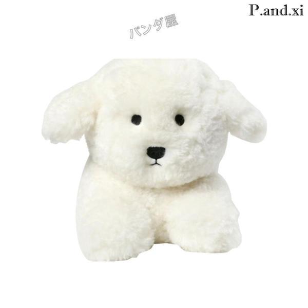 【超キュート】天使の羽付き 犬のぬいぐるみ 白 ふわふわ おすわりワンちゃん ぬいぐるみ ビションフリーゼ 犬 いぬ 抱き枕 かわいい もふもふ ワン