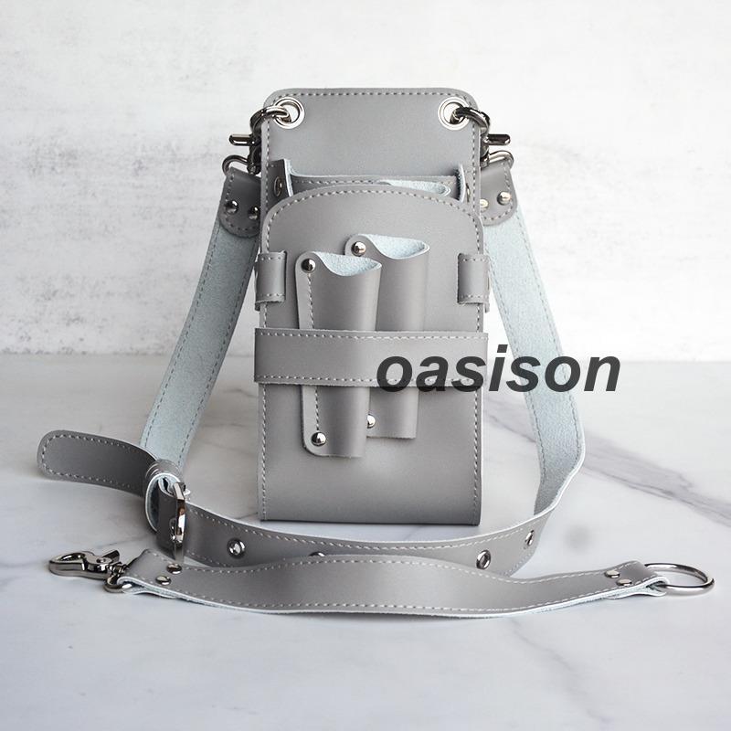 シザーケース シザーバッグ ウエストポーチ プロ仕様 業務用 本革 牛革