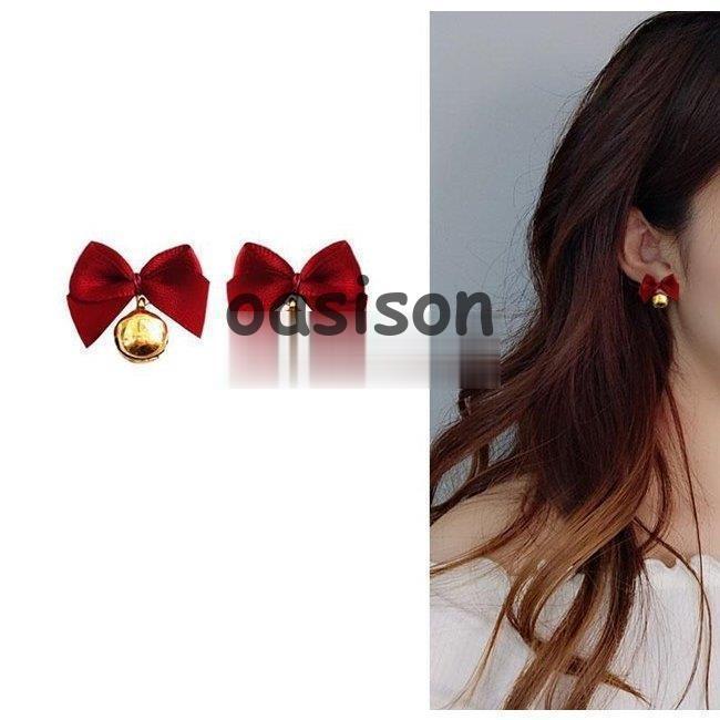 イヤーカフ ピアス 薔薇 赤 ハート ノンホール 揺れる ワンポイント