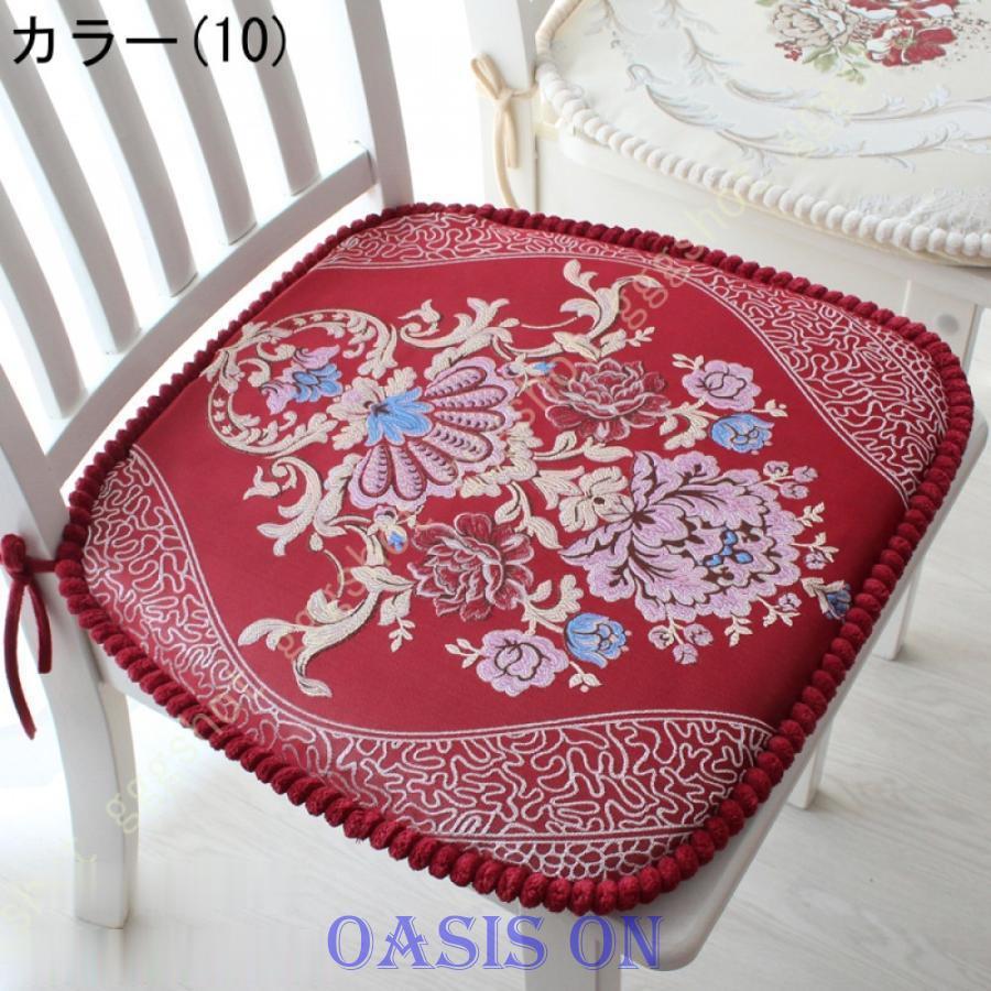 【4個セット】 新品 大判 バテイ クッション 赤 紐付き 薔薇 ローズ 馬蹄 4個セット】 新品 大判 バテイ クッション 赤 紐付き 薔薇 ローズ 馬蹄