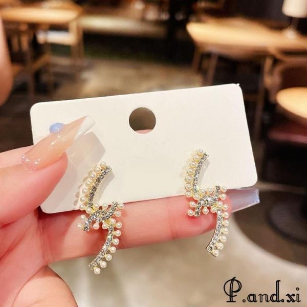ピアス スタッドピアス レディース 女性 アクセサリー フェイクパール 