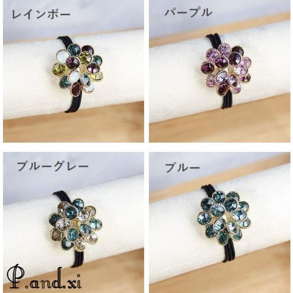 ヘアゴム 髪ゴム 単品 1本売り ヘアアクセサリー レディース フラワー