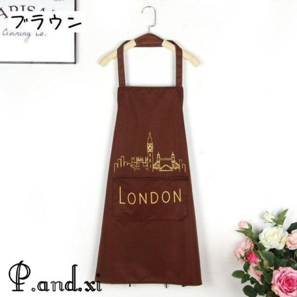 エプロン カフェエプロン 大人用エプロン 全身 首掛けタイプ ポケット