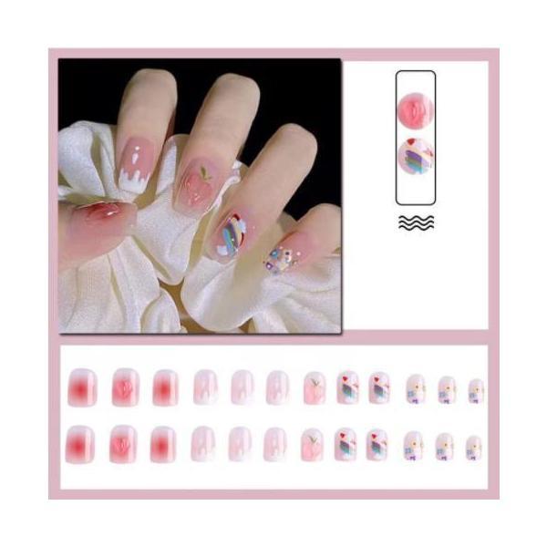 ネイルチップ フットネイル デザインチップ 全20種 セルフネイル