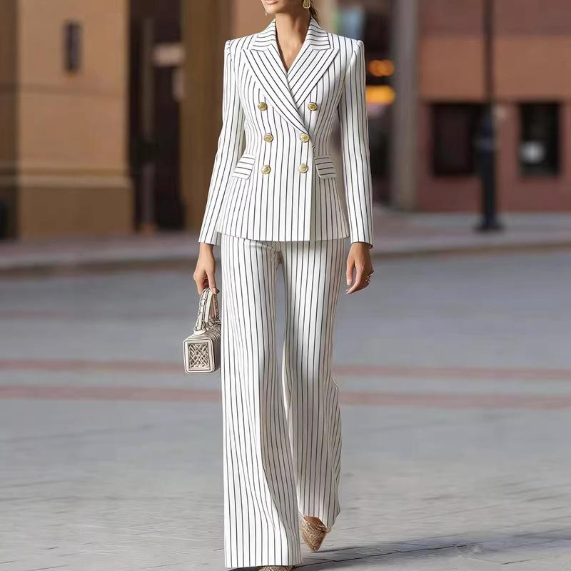 THE SUIT COMPANY レディース ストライプスーツ他　9号まとめ売り スーツ 2点セット ジャケット レディース パンツスーツ セットアップ