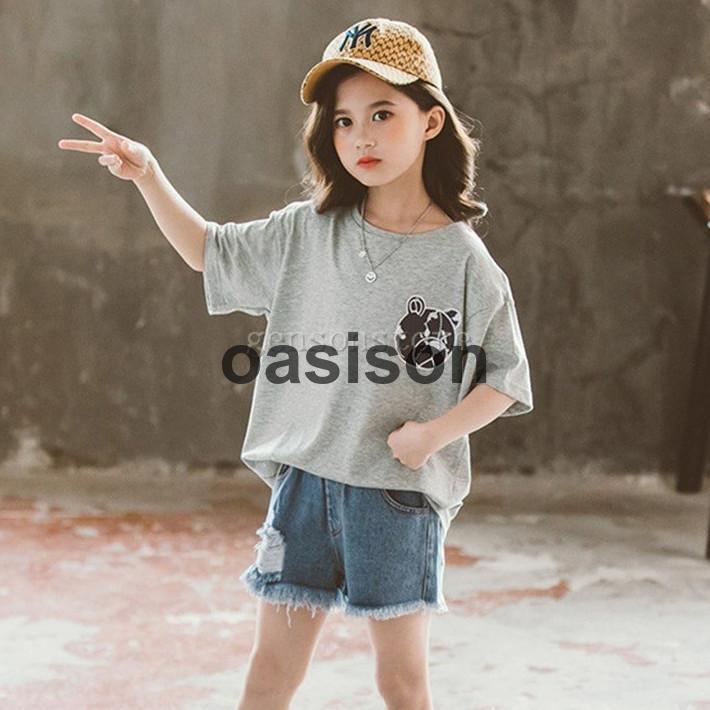 キッズ 子供服 Tシャツ 女の子 半袖120-165cm韓国子供服 キッズ