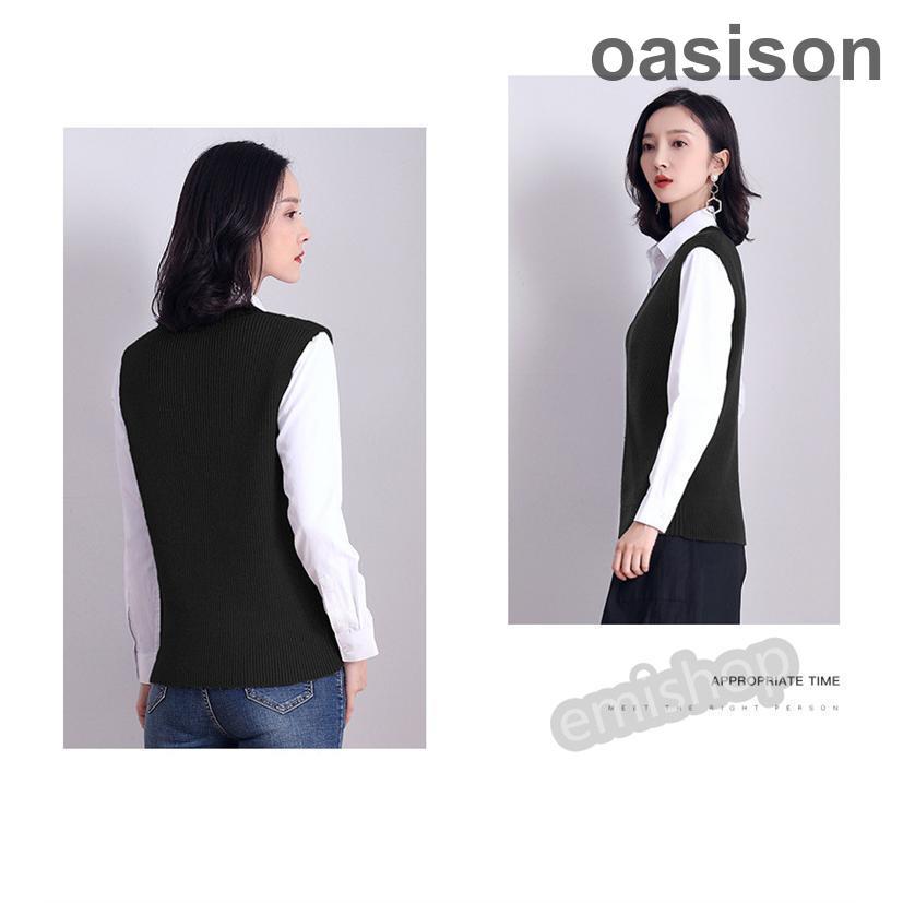 ニットベスト レディース ニットタンクトップ センター トップス 重ね