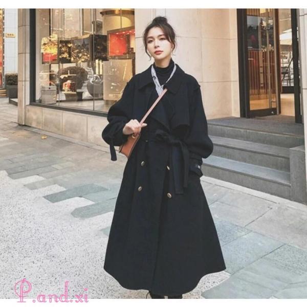 チェスターコート レディース コート ロングコート 体型カバー 秋 秋冬