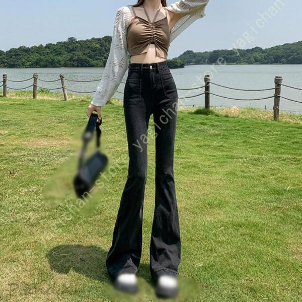 フレアパンツ レディース ベルボトム ブーツカット 春 夏 秋 冬 デニム