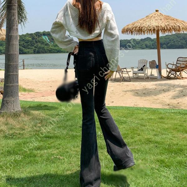 フレアパンツ レディース ベルボトム ブーツカット 春 夏 秋 冬 デニム