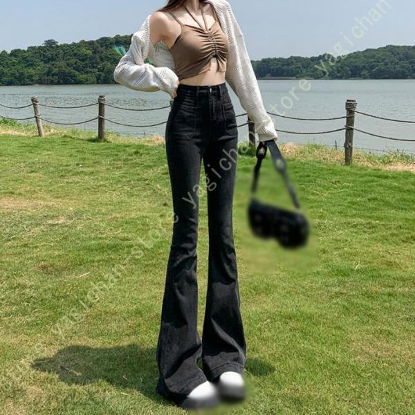 フレアパンツ レディース ベルボトム ブーツカット 春 夏 秋 冬 デニム