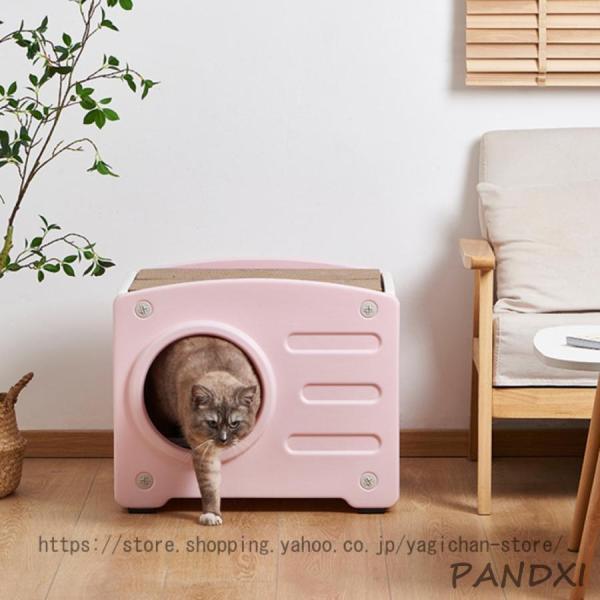 猫ハウス 猫小屋 暖房 折りたたみ 室内用 三角屋根 ドット 暖かい 寒さ
