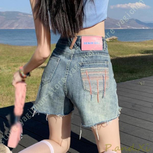 デニムショートパンツ ショーパン 短パン ハーフパンツ キュロット