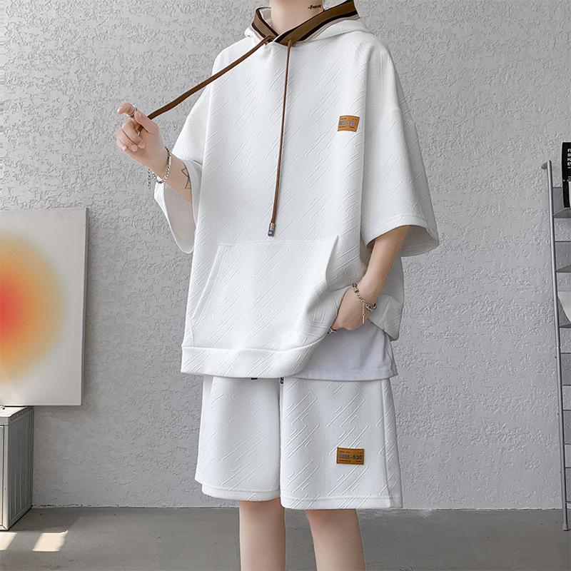 七分袖パーカー、Ｔシャツセット パーカー メンズ 7分袖 おしゃれ 七分袖 春 夏 秋 薄手 ゆったりサラッ