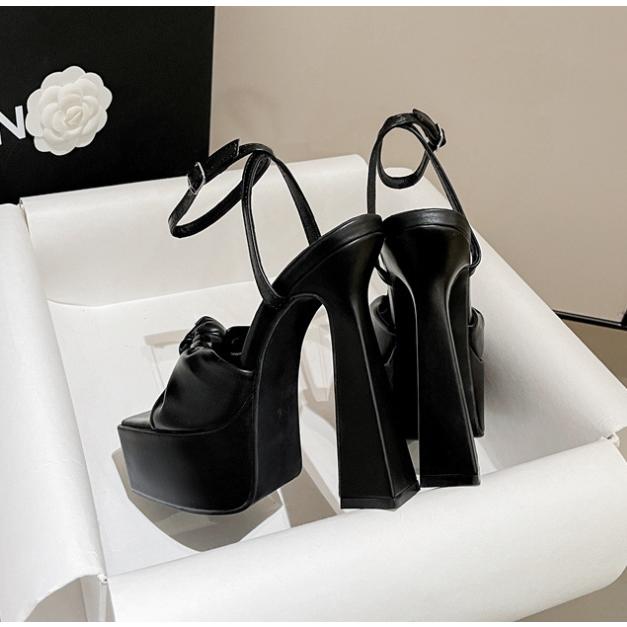 サンダル レディース 15センチヒール 厚底 ストラップ