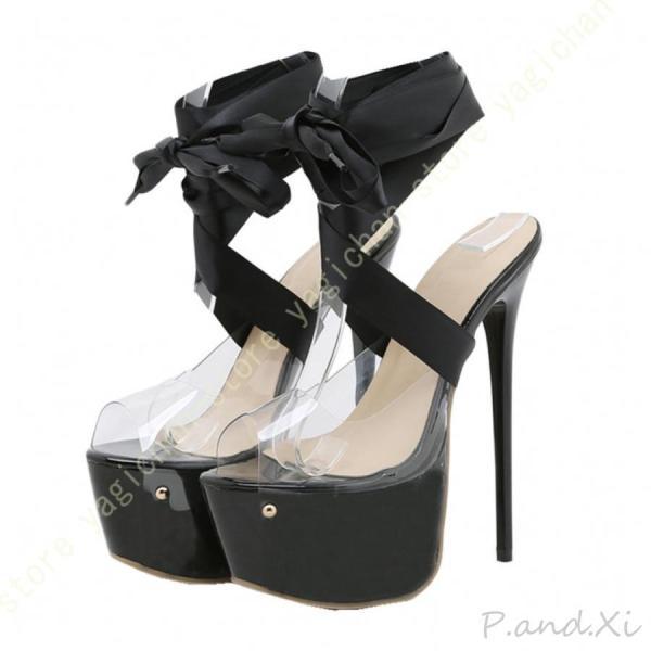 ルブタン　厚底　オープントゥ　スタッズ　ハイヒール　パンプス　サンダル　極美品 ルブタン 厚底 オープントゥ スタッズ ハイヒール パンプス