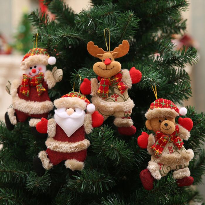 50％OFF】 4個セット クリスマス サンタ 人形 北欧 装飾 インテリア