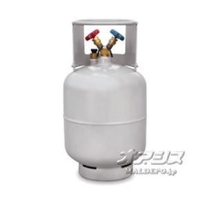 フロン回収再生ボンベ24L（フロートセンサー付き）Asada製 フロン回収用ボンベ(フロートセンサー内臓)24L 1/4フレア TF057 アサダ