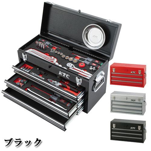 ツールセット チェストタイプ ブラック SK36624XBK KTC 66点入り 9.5sq 