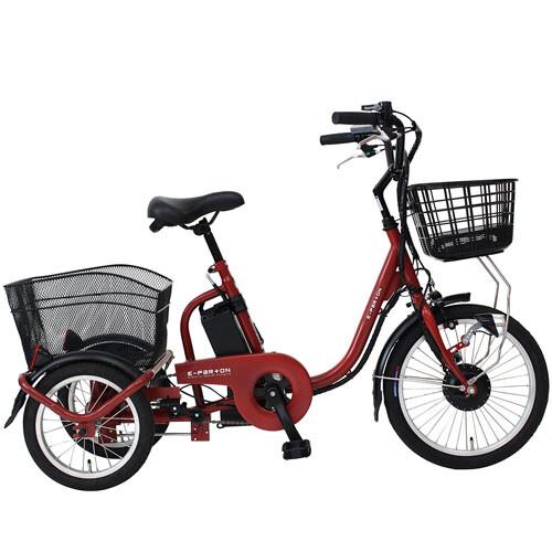 電動アシスト 三輪自転車 18インチ ブリックレッド ロータイプ BEPN18