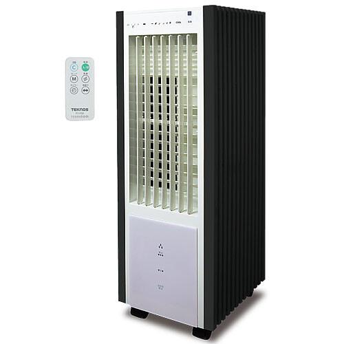 美品 テクノイオン搭載リモコン冷風機 TCI-050 冷風扇風機 テクノイオン搭載 リモコン付 ホワイト×ブラック TCI-050
