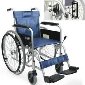 病院施設向け スチール製 自走式車椅子 KR801Nソリッド-VS(バリュー 