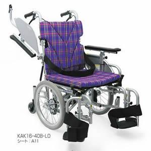 室内用六輪車いす 低床こまわりくん KAK16-40B-LO カワムラサイクル 