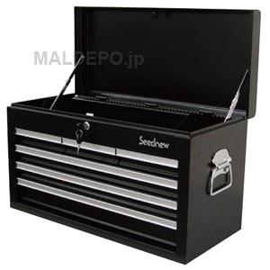 4段6引出しツールチェスト 黒 S-R906-BL Seednew : オアシスプラス