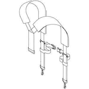 背負いバンドA 背負式刈払機 XRE26-TU26/XRE26-TUE26用 カーツ(KAAZ