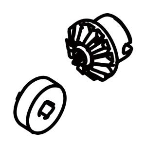 ペテンシーフシギバース調整パーツ付き ベベルギアセットCB(張り調整用の傘歯車) 新ダイワ(shindaiwa