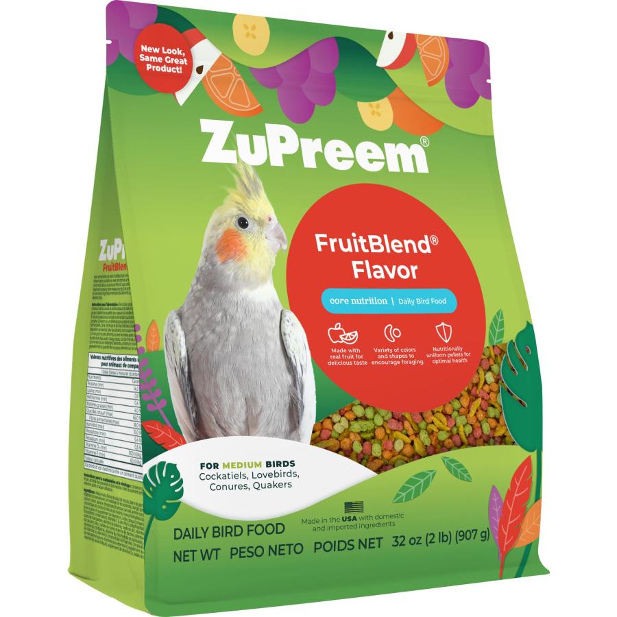 «えめ»鳥用 フード・ サプリメント セット2 ズプリーム (ZuPreem) フルーツブレンド M オカメインコ 907グラム (x