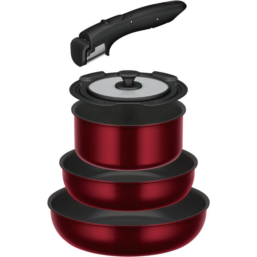 THERMOS（サーモス） デュラブルシリーズ 取っ手のとれるフライパン5点