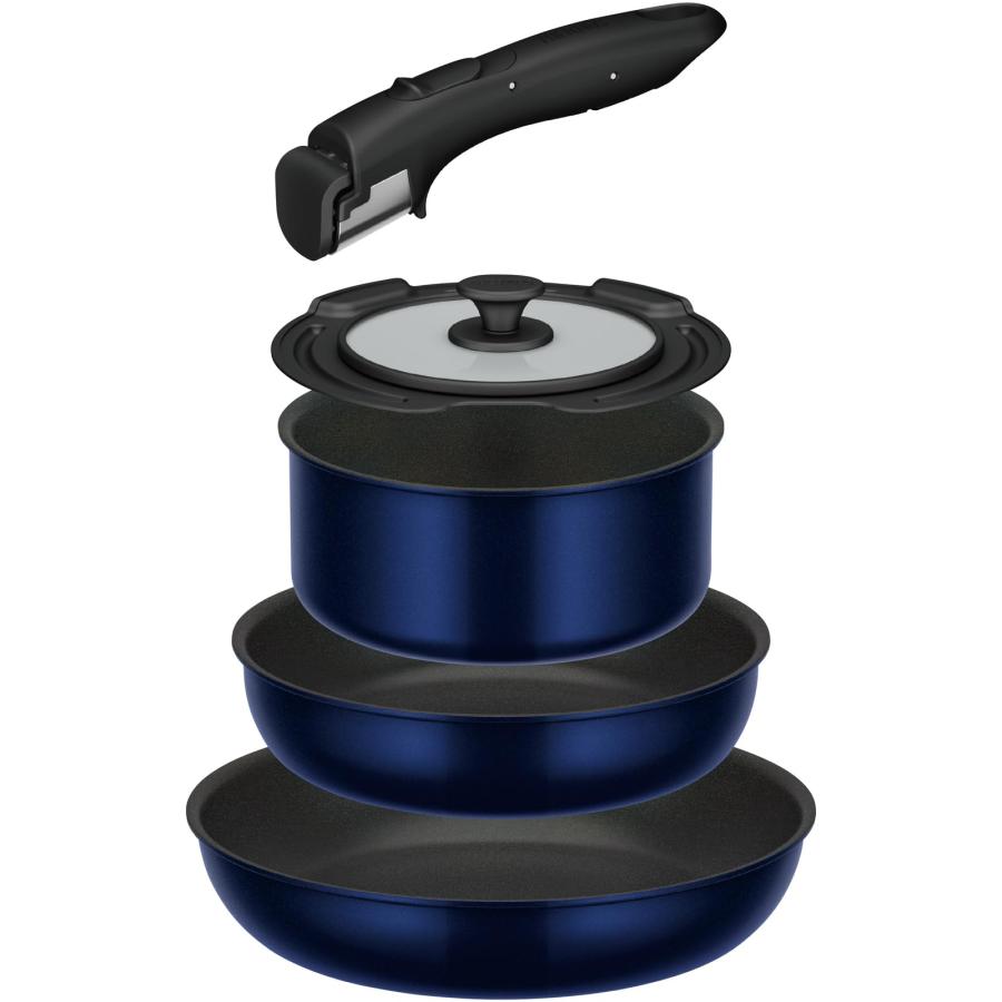 THERMOS（サーモス） デュラブルシリーズ 取っ手のとれるフライパン5点