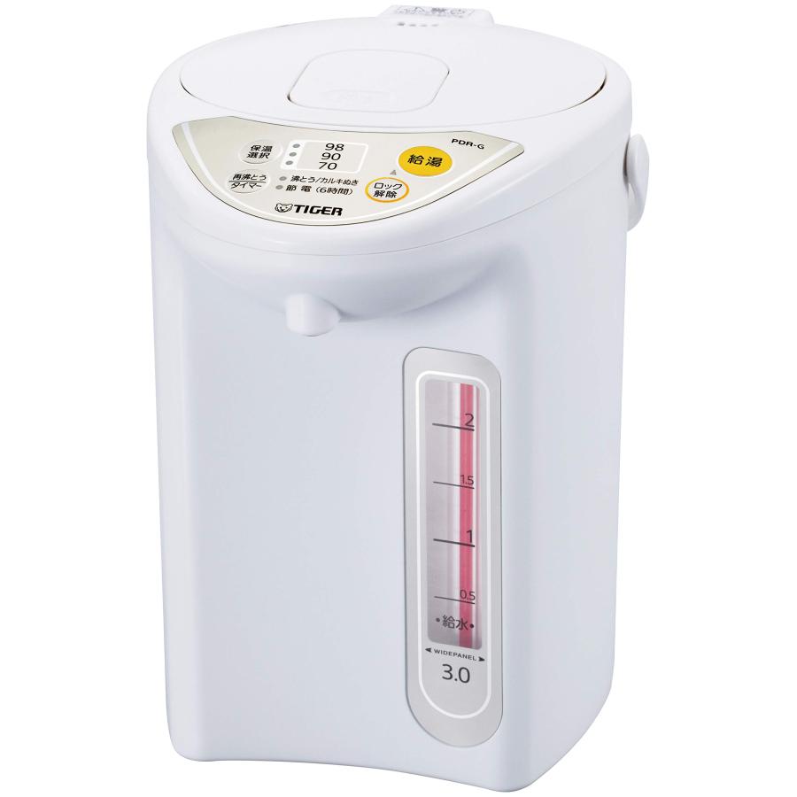 タイガー魔法瓶(TIGER) マイコン電気ポット 保温機能 節電タイマー 3L